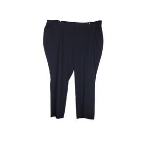 Liz Claiborne Audra Curvy Women's Navy Trouser Pants 24 W Short